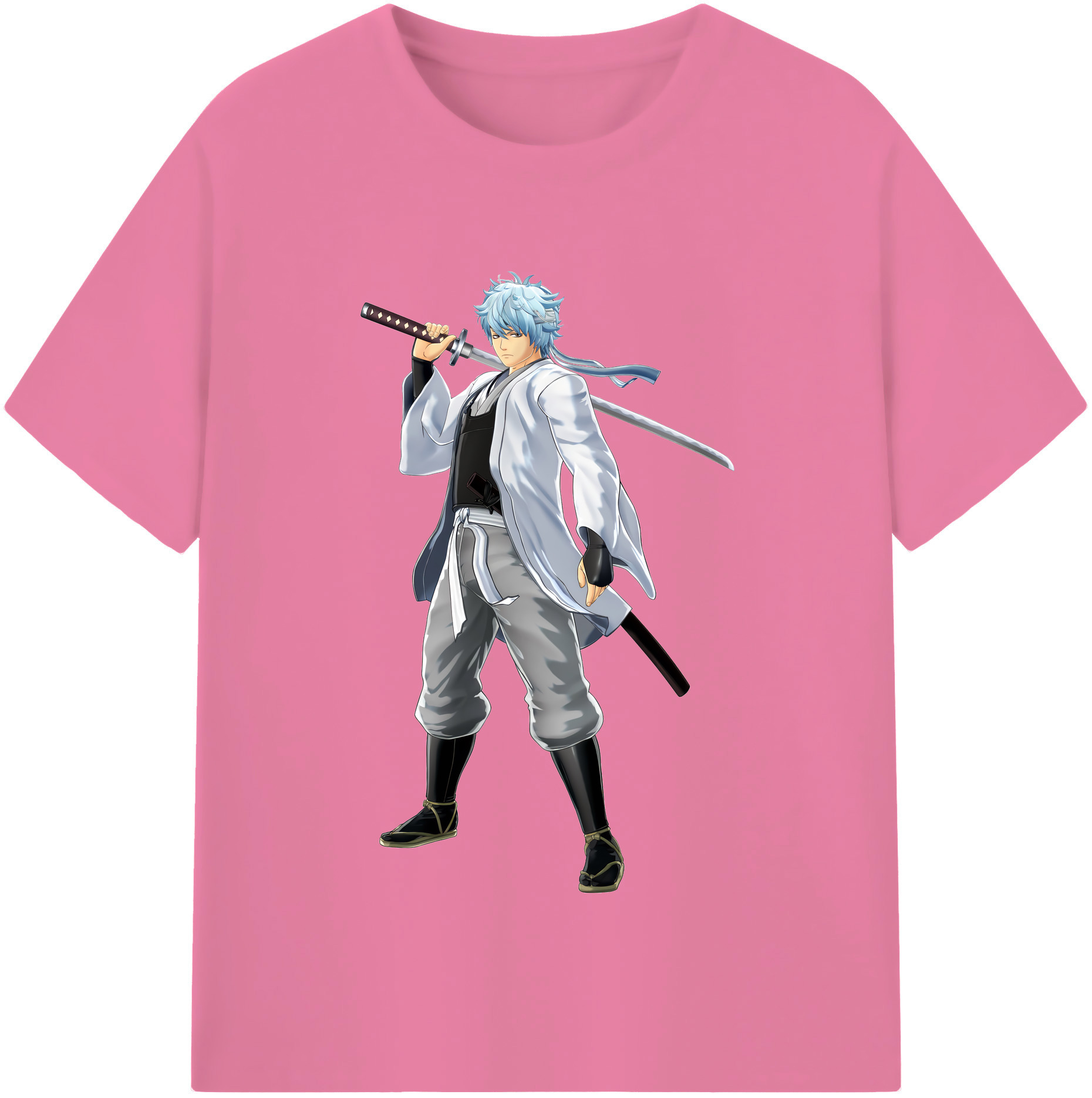 （画像用） ぎんたま 坂田銀時（さかたぎんとき） 神楽 志村新八（しむら しんぱち） GINTAMA Sakata Gintoki Kagura Shimura Shinpachi 綿100％半袖Tシャツ（フロントプリント）